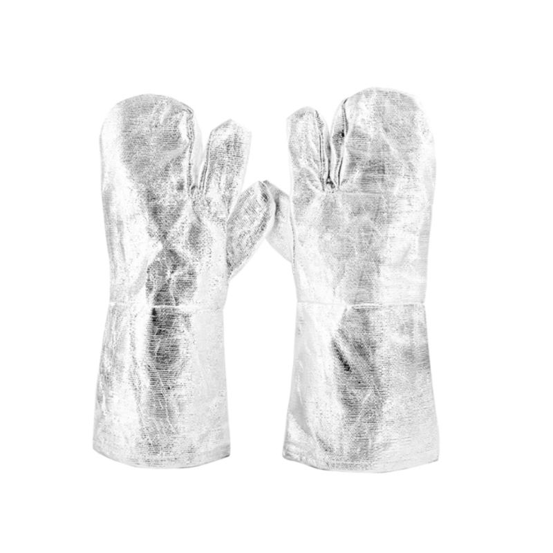 Brandsäkra handskar av aluminiumfolie