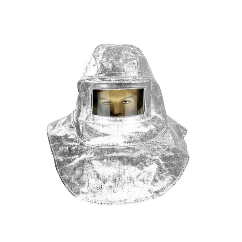 Brandsäker aluminiumfolie Huv ansiktsskydd för svetsning Brandsäker aluminiumfolie Huv ansiktsskydd för svetsning